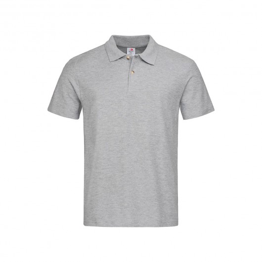 Promotional Mens Heavyweight Polos Heather Grey